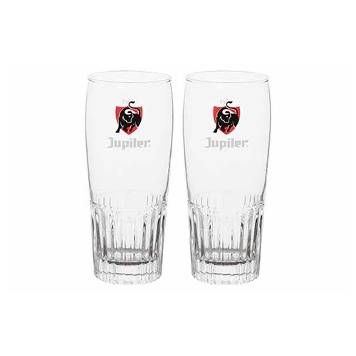 CONTENU DU VERRE À BIÈRE JUPILER . 33CL. DANS UN COFFRET CADEAU DE 2 PIÈCES