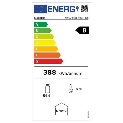 KÜHLSCHRANK MRFVD 5501 AFM. 74,7 x 76,9 x 168,4 cm. 230V/150W LIEBHERR