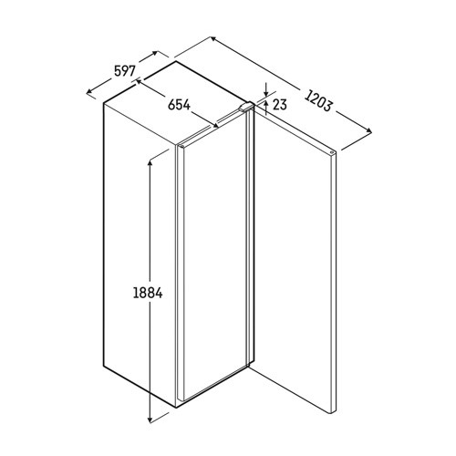 REFRIGERATOR MRFVD 4011P SIZE 59.7X65.4X188.4CM 230V/150W LIEBHERR