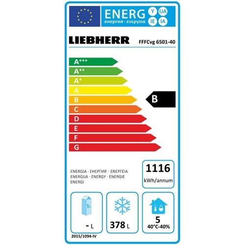 Vrieskast FFFCvg 6501 afm. 74,7x76,9x201,8cm. 230v/400w Liebherr