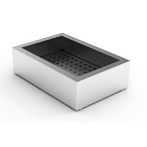 Crushed-icebak gn 1/1 hgt. 15cm. opbouw roestvrijstaal