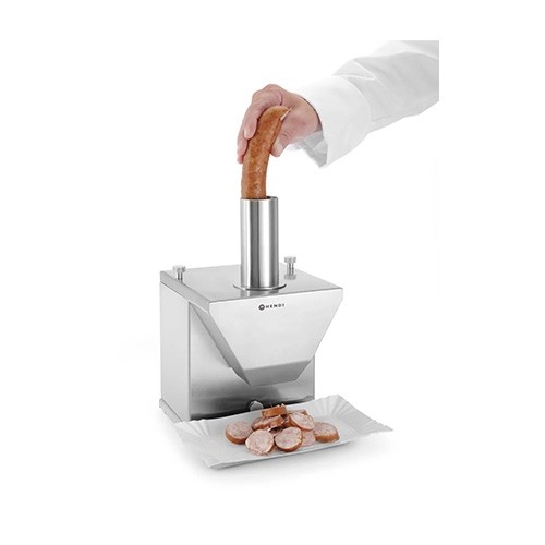 SAUSAGE CUTTER ELECTRIC DIMENSIONS. 230X185X325MM. 230V/135W HENDI