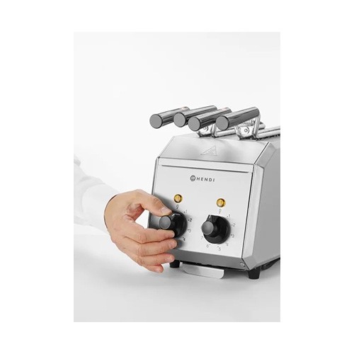 MACHINE À TOASTI 2/FENTES 230V/1200W COULEUR INOX HENDI