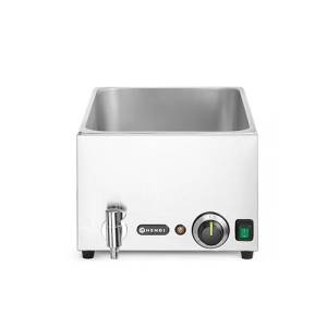 LIGNE DE CUISINE BAIN-MARIE AVEC SOUPAPE DE VIDANGE DIM. 340X540X250MM. 230V/1200W HENDI