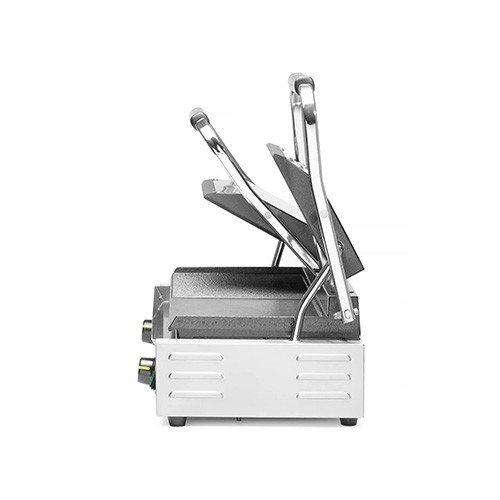 GRILLE DE CONTACT DOUBLE 1/2 LISSE + 1/2 RAINURÉE DIM. 57X37X21CM. 230V/3600W HENDI