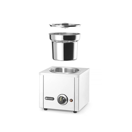 BAIN-MARIE-HOTTOPF, 1 PFANNENGRÖSSE. 26,5 x 26,5 x 24,5 cm. INH. 4,2Ltr. 230V/200W HENDI