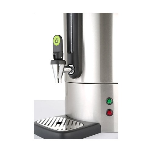 Fassungsvermögen des Perkolators/Heißgetränkekessels 14LTR. SILBERNES EDELSTAHL-DESIGN VON BRONWASSER HENDI