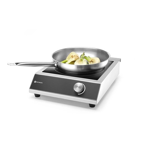 INDUKTIONSHERD 3500W DIM. 32,7 x 42,5 cm. HG . 10CM. 230V/3500W HENDI