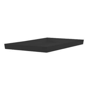 Presentatiebak hout gn 1/1-2cm. diep afm. 53x32,5x2cm. zwart