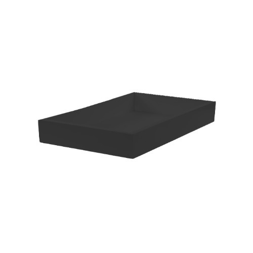 Presentatiebak hout gn 1/2-8,5cm. diep afm. 32,5x26,5x8,5cm. zwart