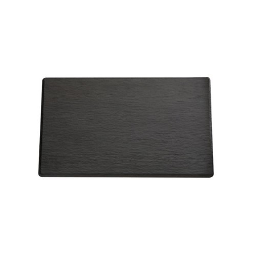 Plateau 1/2 gastronorm afm. 32,5x26,5x1cm. leisteen effect kleur zwart