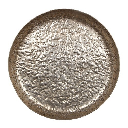 Presentatieschaal diam. 37x(h)3,5cm. metaal Koper