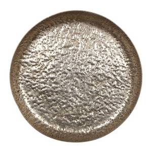 Presentatieschaal diam. 37x(h)3,5cm. metaal Koper