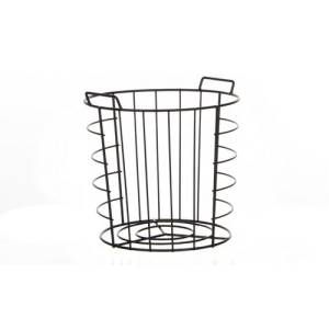 Wire basket diam. 22x(h)20cm. medium metal black