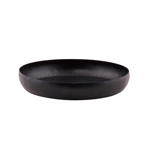 Presentatieschaal diam. 30cm. roestvrijstaal kleur zwart