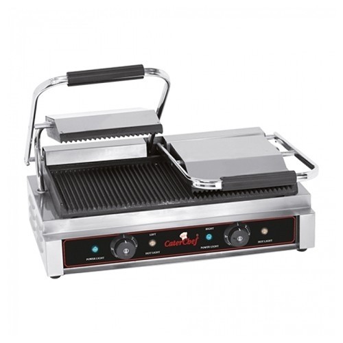 Contactgrill afm. 56,6x32,5x19,3cm. gietijzer