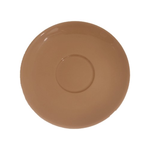 Cappuccinoschotel Pisa diam. 15cm. kleur kaneelbruin Nova