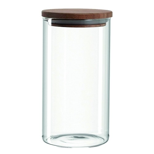 POT DE RANGEMENT EN VERRE AVEC BOUCHON EN LIÈGE 1L.