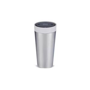 DRINKING CUP CIRCULARE CUP CONT. 340ML. STAINLESS STEEL &amp; PEBBLE WHITE