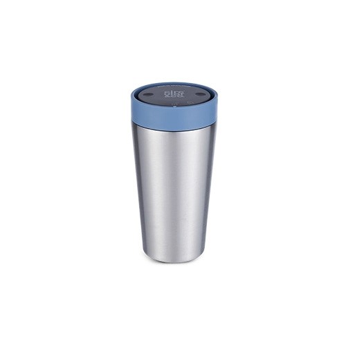 DRINKING CUP CIRCULARE CUP CONT. 340ML. STAINLESS STEEL & ROCKPOOL BLUE