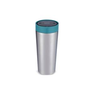 TASSE À BOIRE CAPACITÉ DE LA TASSE CIRCULAIRE 454ML. ACIER INOXYDABLE ET VERT AIGUE-MARINE