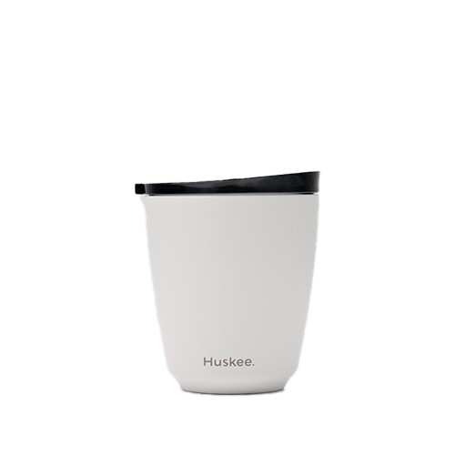 CONTENU DE LA TASSE 24CL. AVEC COUVERCLE HUSKEE EN ACIER BLANC