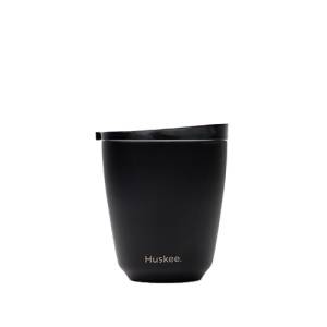 CONTENU DE LA TASSE 24CL. AVEC COUVERCLE HUSKEE EN ACIER NOIR