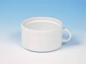 Soepkop Ergo PLUS 1/oor inh. 27cl. vlakke bodem kleur wit Nova