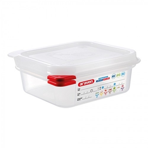 GASTRONORM FOOD BOX W/LID 1/6-65MM. DEEP ARAVEN