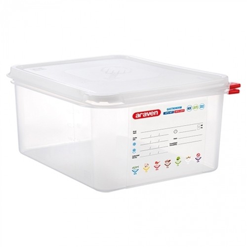 GASTRONORM FOOD BOX W/LID 1/2-150MM. DEEP ARAVEN