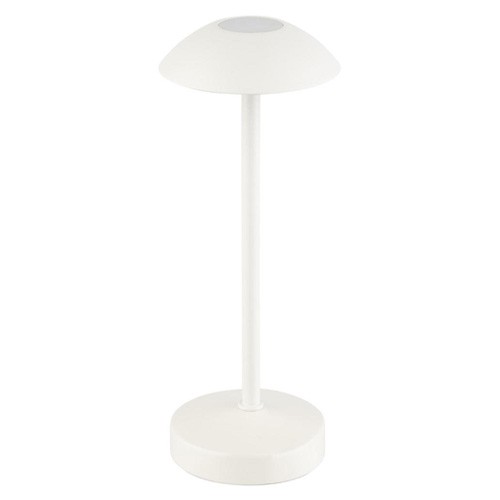 LAMPE ALVA DIAM. 8 cm. HG T. 20CM. WEISS