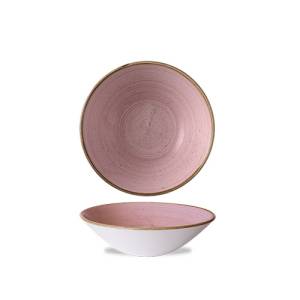 COUPE SCALE DIAM. 19.6CM. CHURCHILL STONECAST PETAL PINK