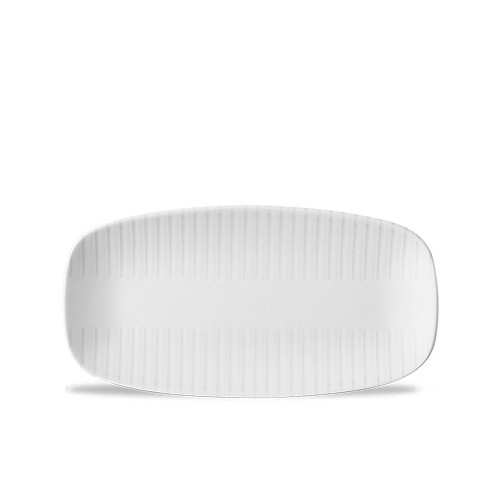 Chefs oblong bord afm. 29.8x15.3cm. Churchill Era Grey