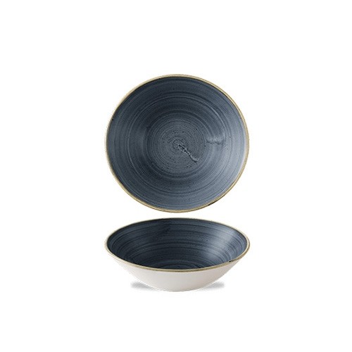 Coupeschaal kleur Blueberry diam. 19,6cm. Churchill Stonecast