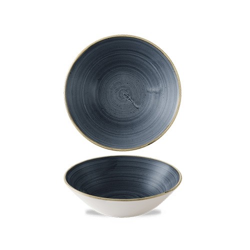 COUPE-TELLER, FARBE BLAUBEERE, DURCHM. 22,2 cm. CHURCHILL STONECAST