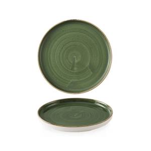 PLAQUE DIAM. 26CM. CHURCHILL STORECAST VERT OSSEILLE