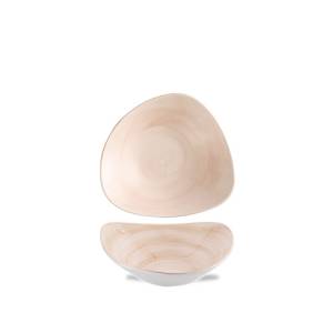 Schaal driehoekig afm. 18.5cm Churchill Stonecast Canvas Coral