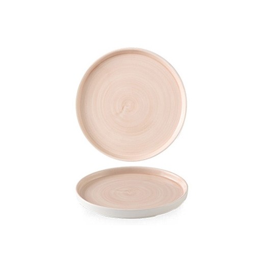 PLATTENDURCHM. 26 cm. Churchill Stonecast Canvas Koralle