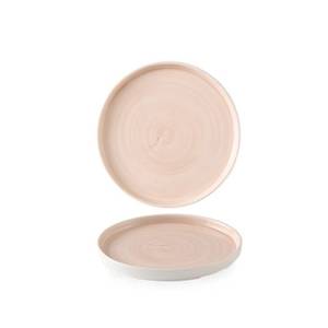 Bord diam. 26cm. Churchill Stonecast Canvas Coral