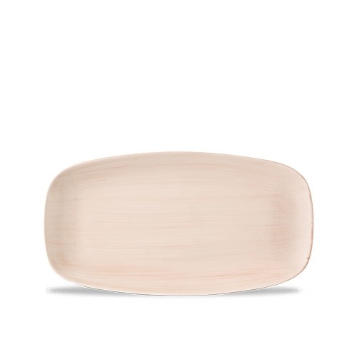 Chefs oblong bord afm. 35.5x18.9cm. Churchill Stonecast Canvas Coral