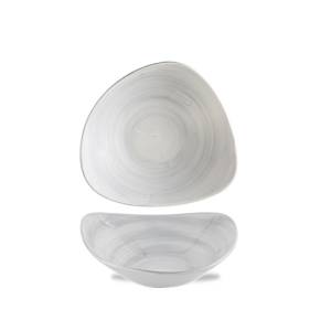 Schaal driehoekig afm. 23.5cm Churchill Stonecast Canvas Grey