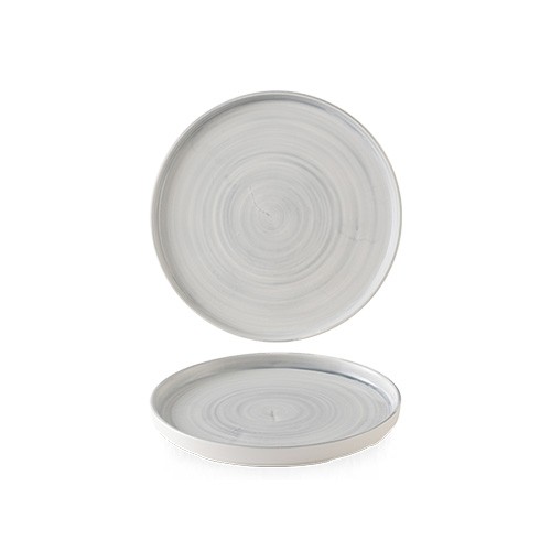 PLATE DIAM. 26CM. CHURCHILL CANVAS GRAY