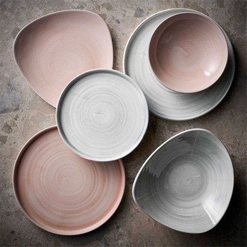 PLATE DIAM. 27.5CM. CHURCHILL CANVAS GRAY