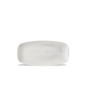 LÄNGLICHE TELLERGRÖSSE FÜR KÖCHE. 29,8 x 15,3 cm. CHURCHILL STONECAST CANVAS GRAU