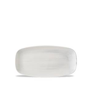 Chefs oblong bord afm. 35,5x18.9cm. Churchill Stonecast Canvas Grey