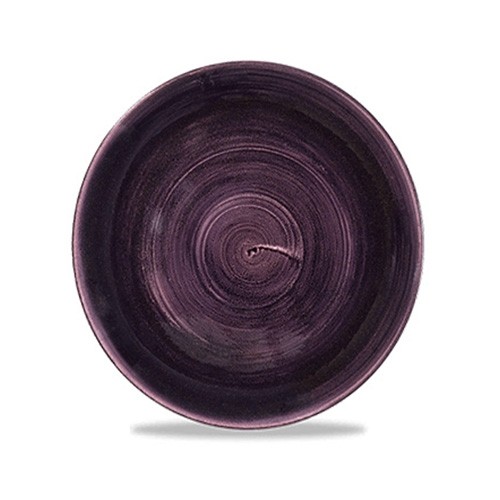 COUPE BOARD DIAM. 28.8CM. CHURCHILL STONECAST PATINA DEEP PURPLE
