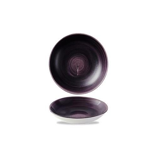 Coupeschaal diam. 18,2cm. Churchill Stonecast Patina Deep Purple