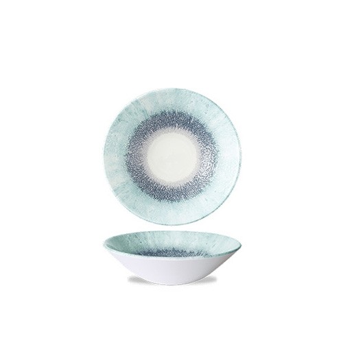 Coupeschaal diam. 19,6cm. Studio Prints Fusion Aquamarine Blue Churchill