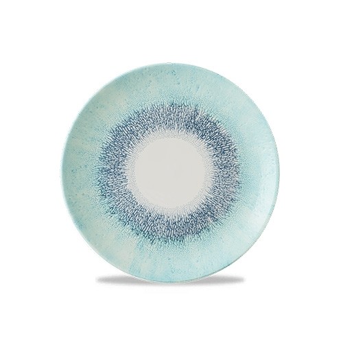 COUPE BOARD DIAM. 26CM. STUDIO PRINTS FUSION AQUAMARINE BLUE CHURCHILL