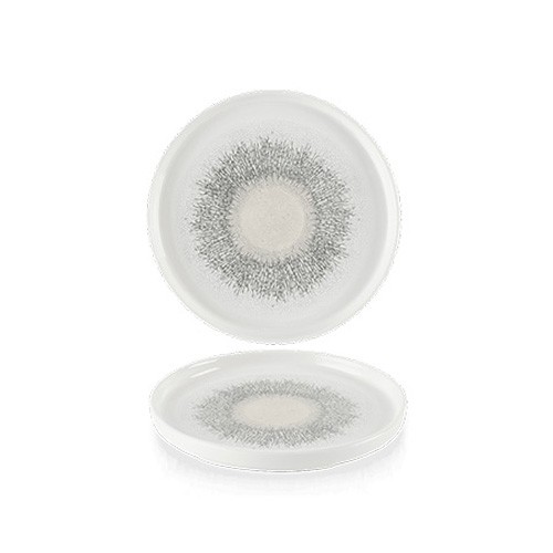 PLATE DIAM. 21CM. STUDIO PRINTS FUSION AGATE GRAY CHURCHILL